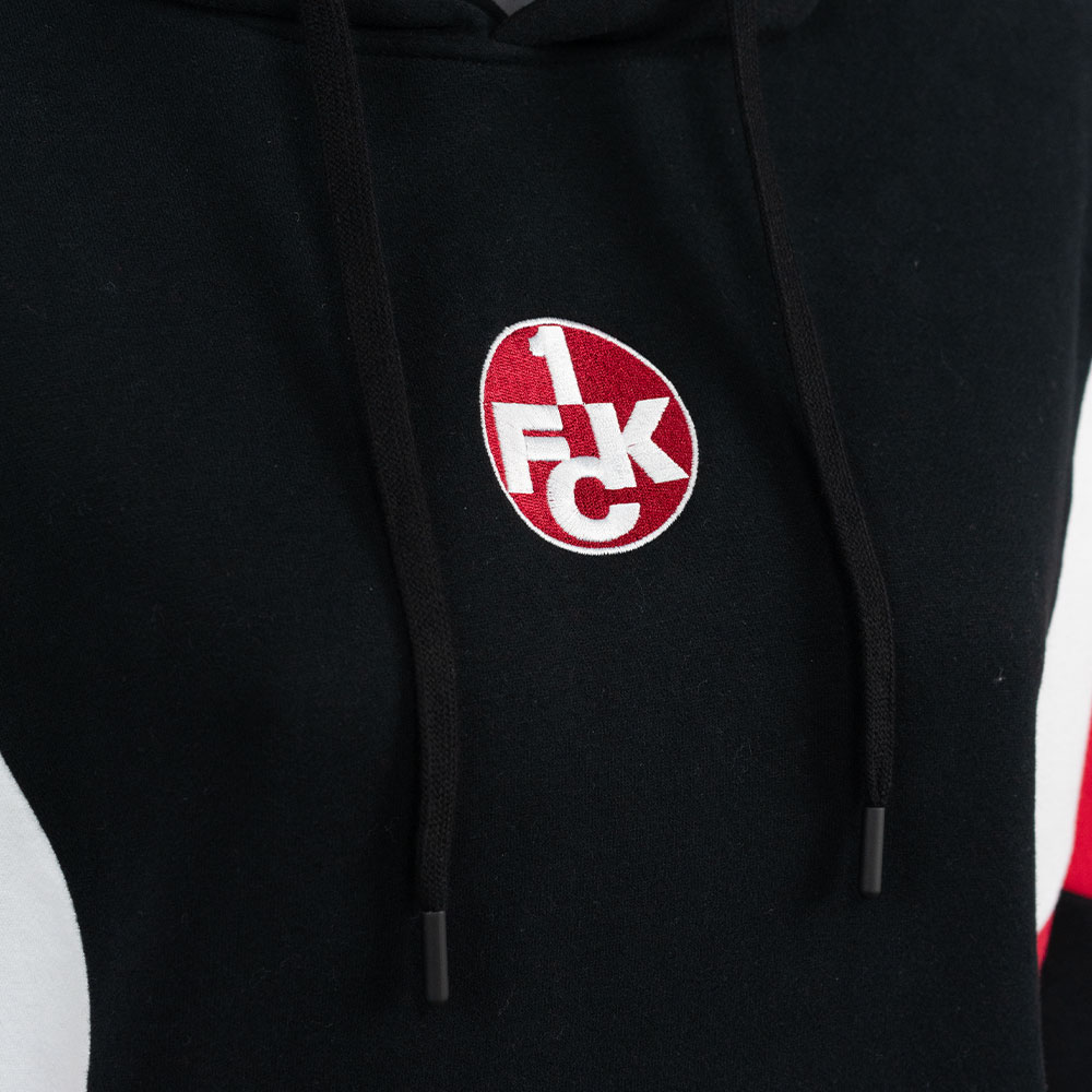 Hoodie Damen Logo schwarz/rot/weiß