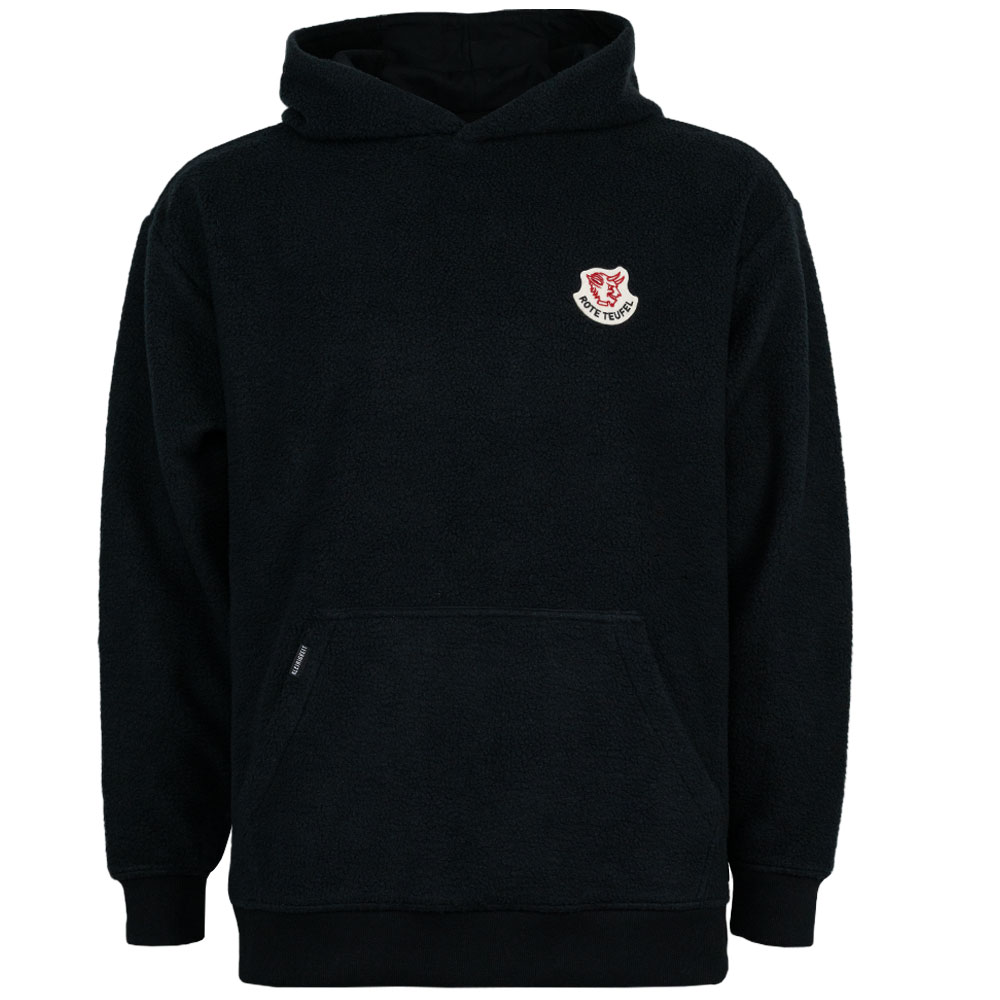 Teddy Hoodie Rote Teufel schwarz