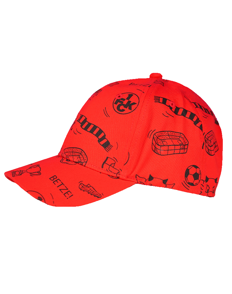 Cap Animationen Kids rot/weiß | 06840