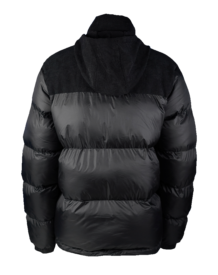 Cordjacke Logo schwarz