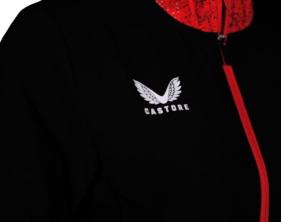 Trainingsjacke 24/25 schwarzz/rot Kids 128