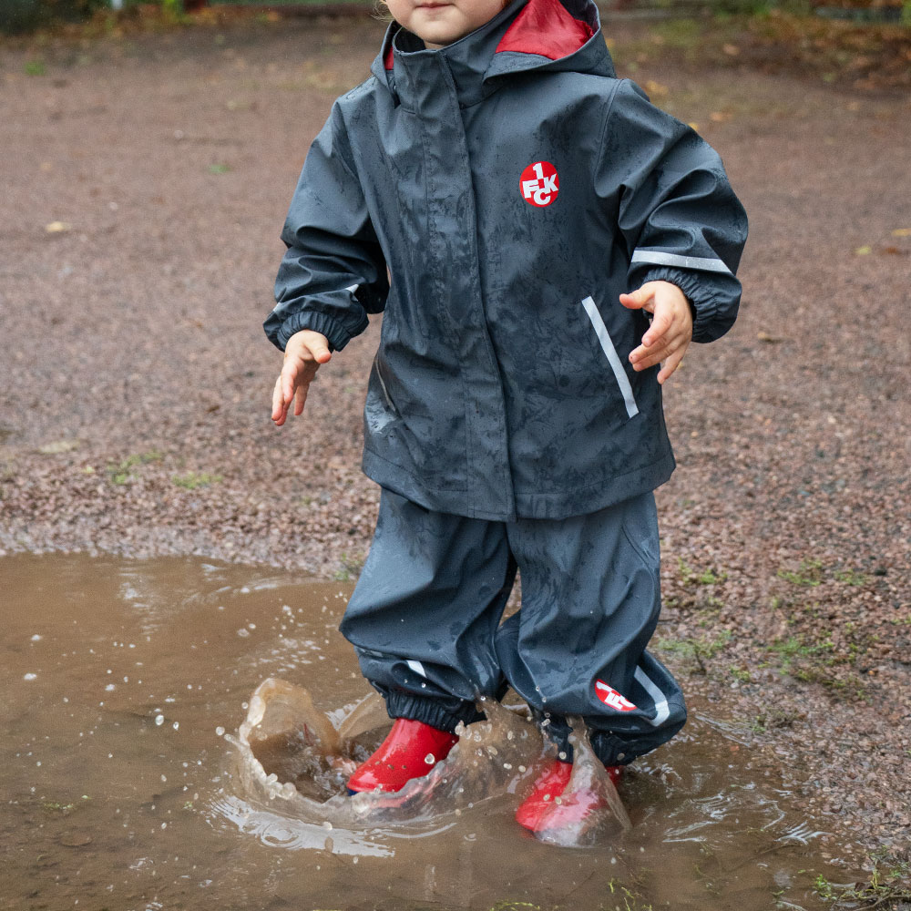 Matschhose Regenkleidung Gr 110 Mikk-Line Regenhose Gefüttert, Rot