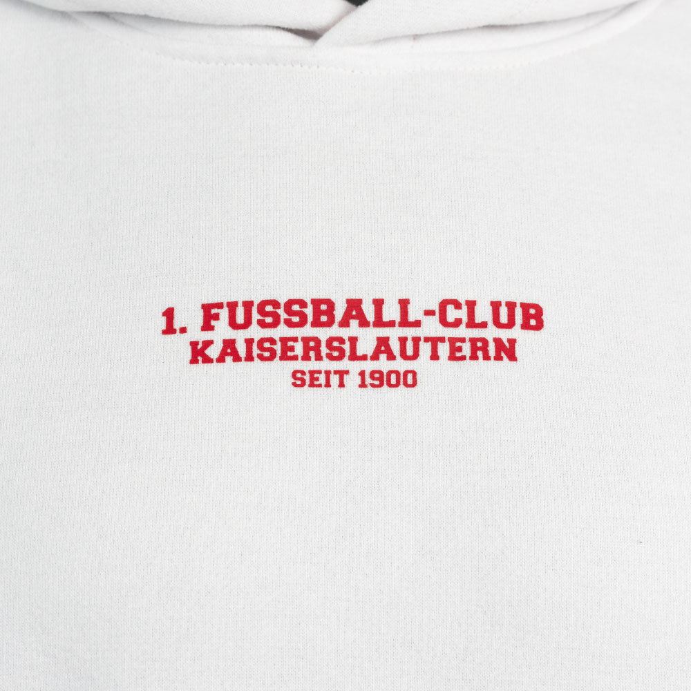 Hoodie 1. FC Kaiserslautern weiß/schwarz/rot