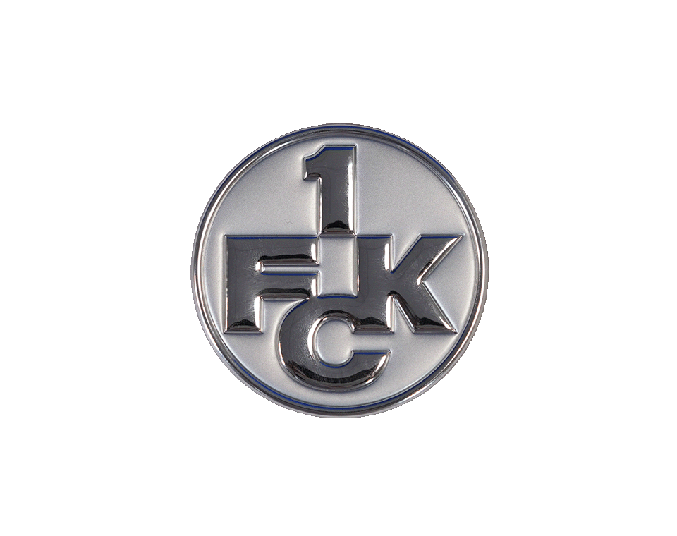 Aufkleber Chrom Logo silber