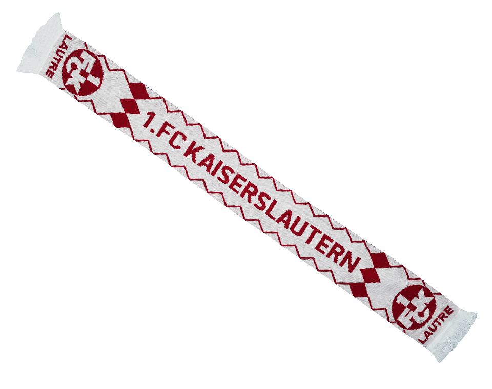 Schal Raute rot/weiß