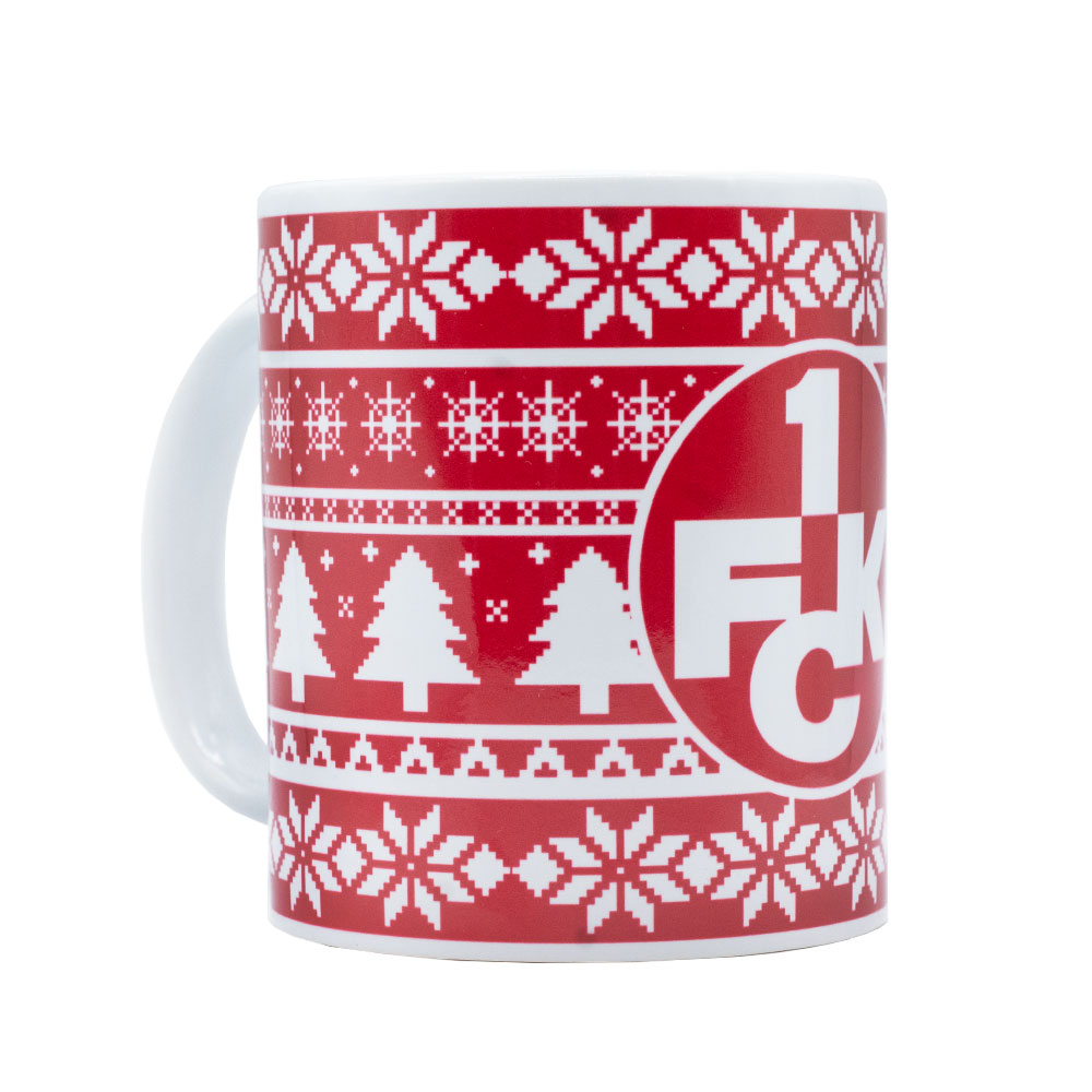 Tasse Weihnachten Logo rot/weiß