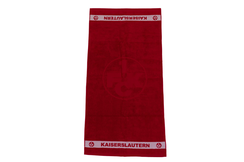 Handtuch Logo rot 50x100cm