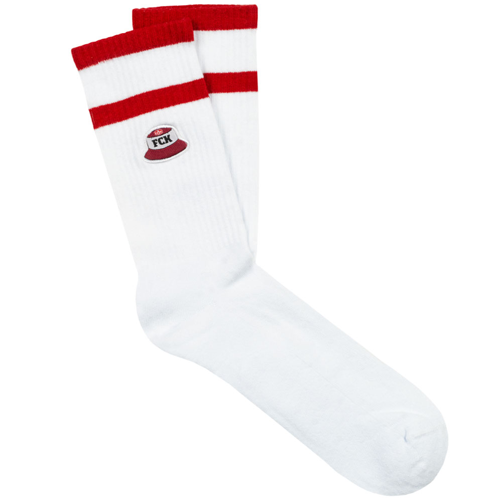 Socken Fischerhut weiß