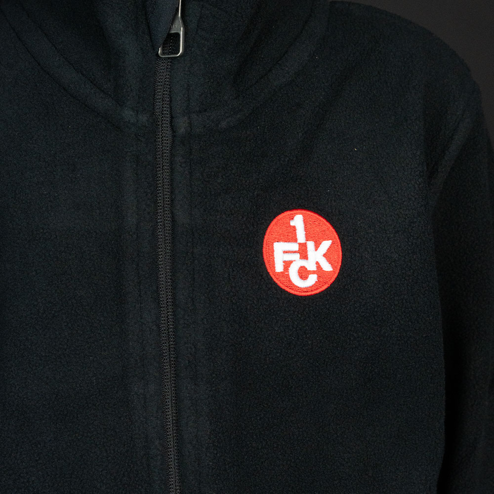 Fleecejacke Kids Logo schwarz