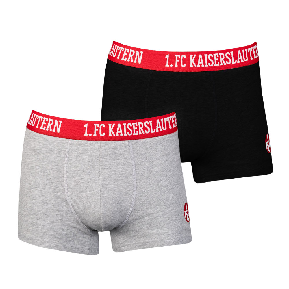 Boxershorts schwarz/grau