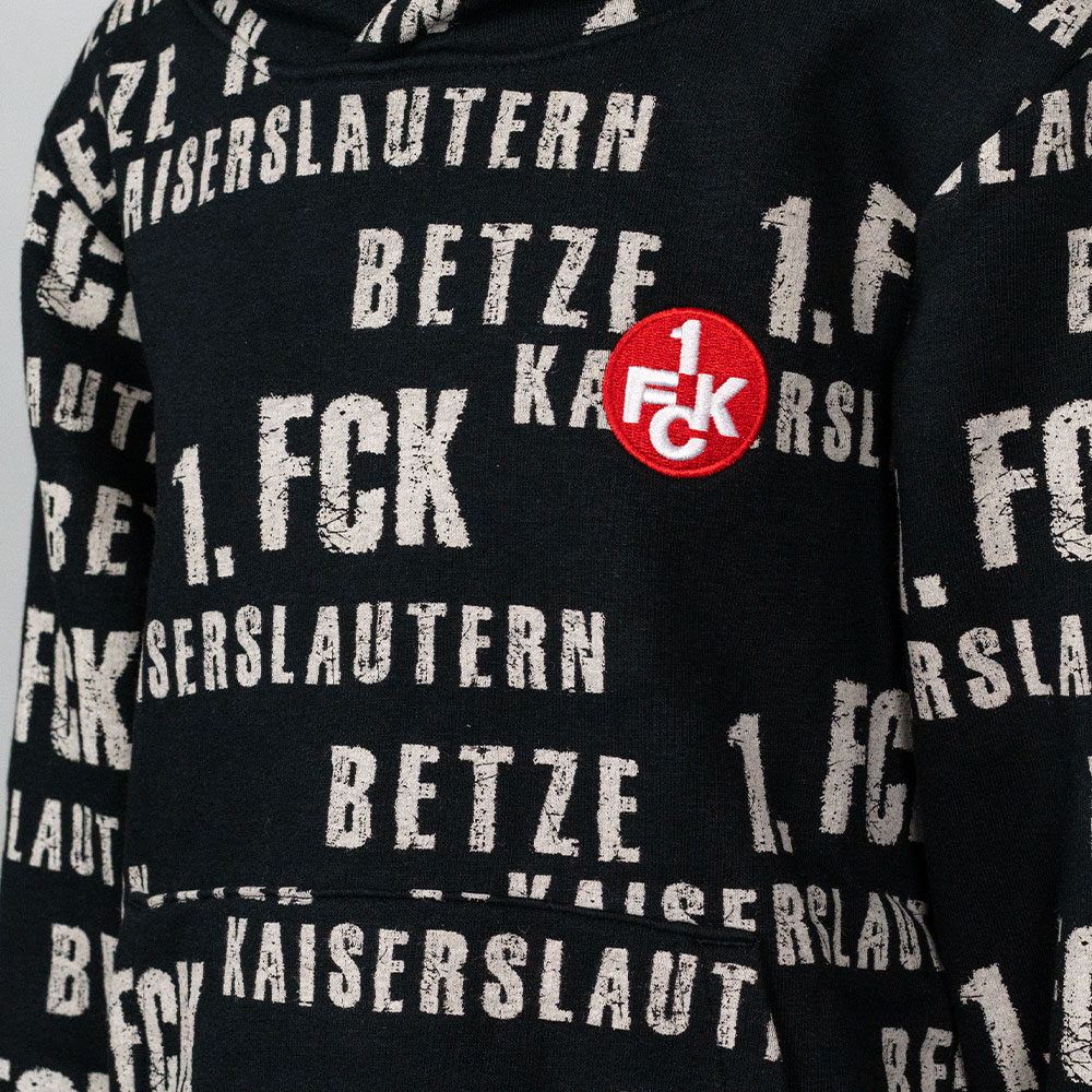 Hoodie Kids 1.FCK schwarz