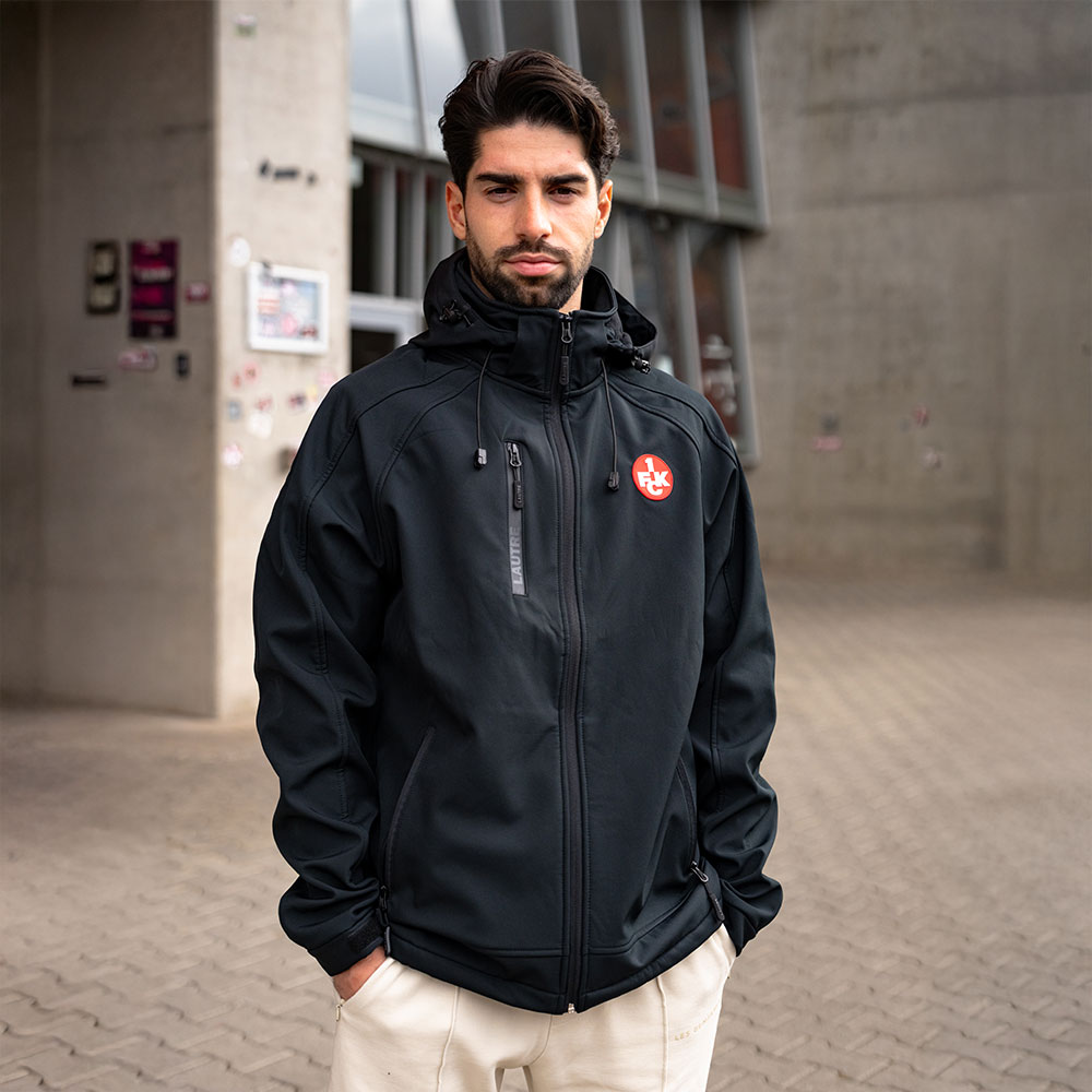 Softshelljacke Logo schwarz