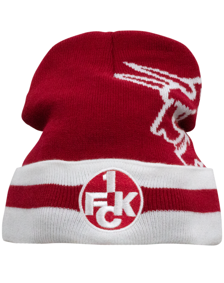 Beanie Bronx Logo mit Teufel rot