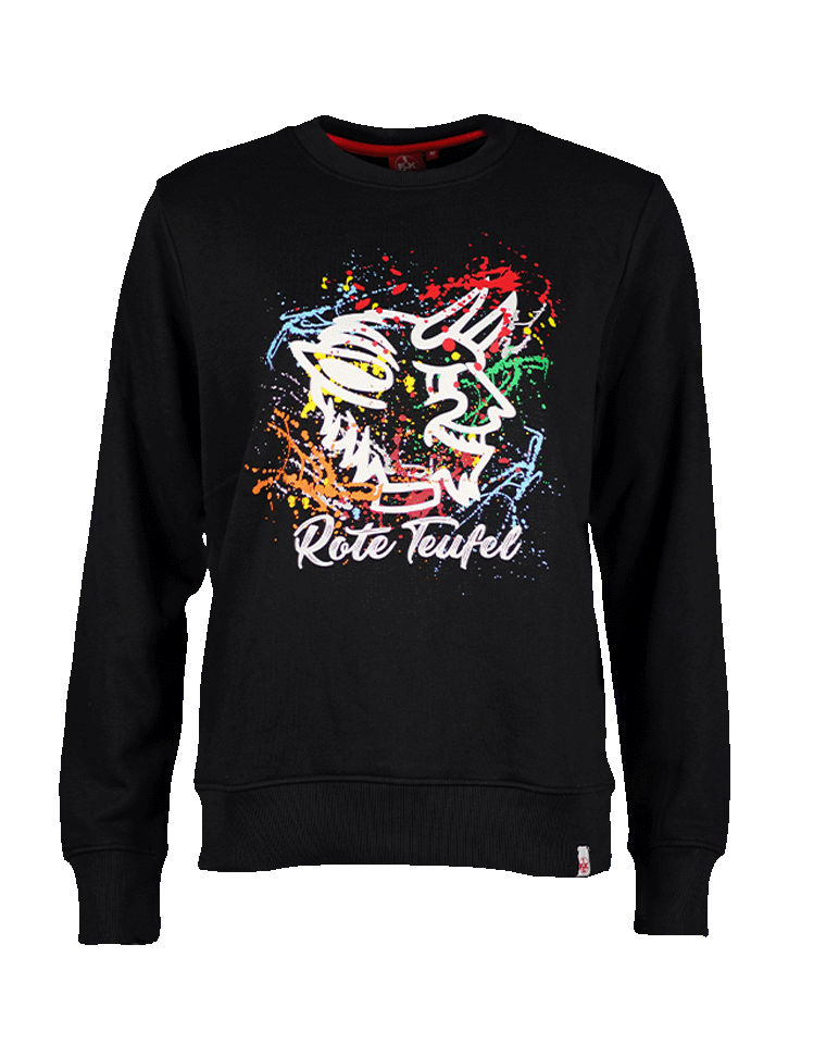 Sweater Teufelskopf schwarz
