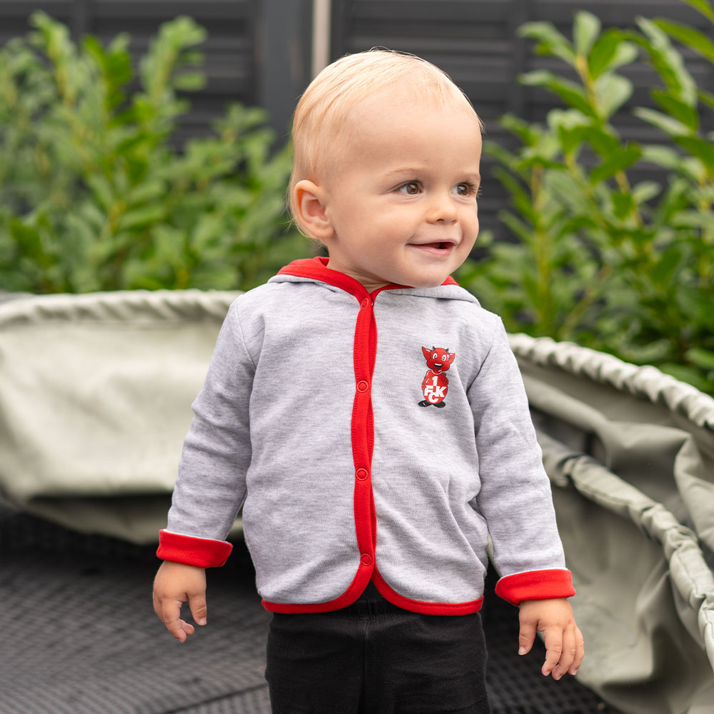 Wendejacke Baby Betzi rot/grau