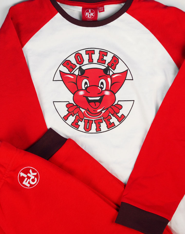 Schlafanzug Baby/Kids lang "Roter Teufel" 110/116 