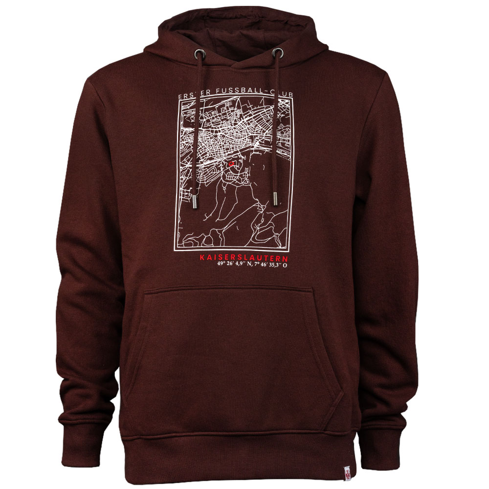Hoodie Stadt bordeaux