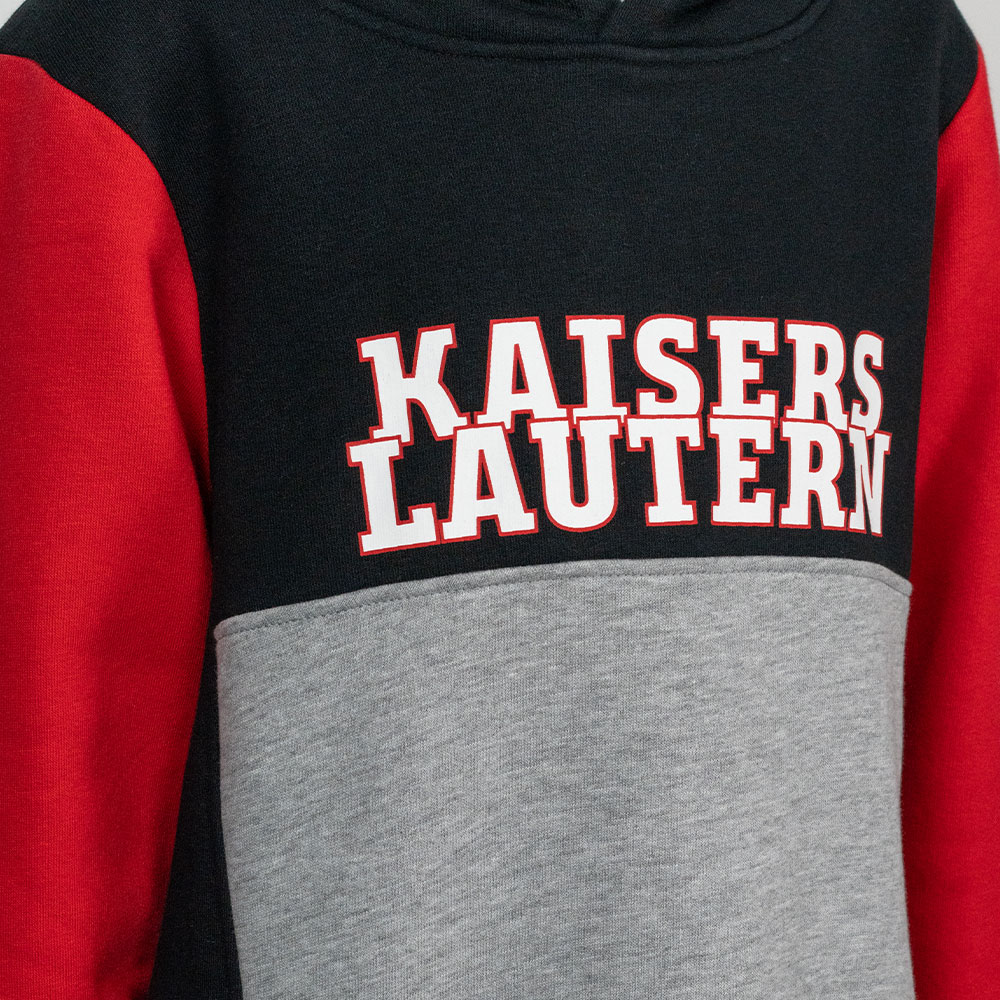 Hoodie Kids Kaiserslautern schwarz/grau/rot