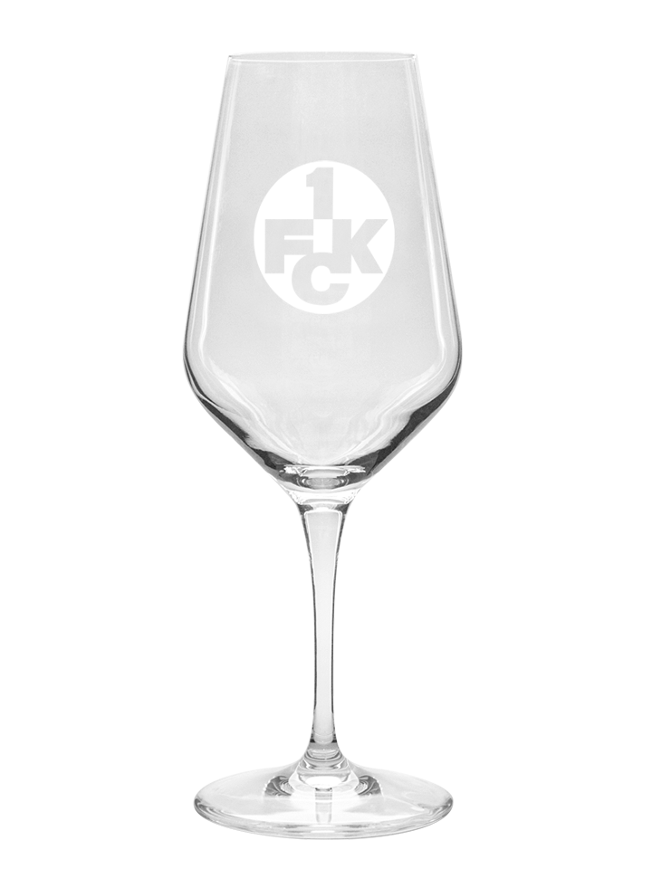 Weinglas Logo silber