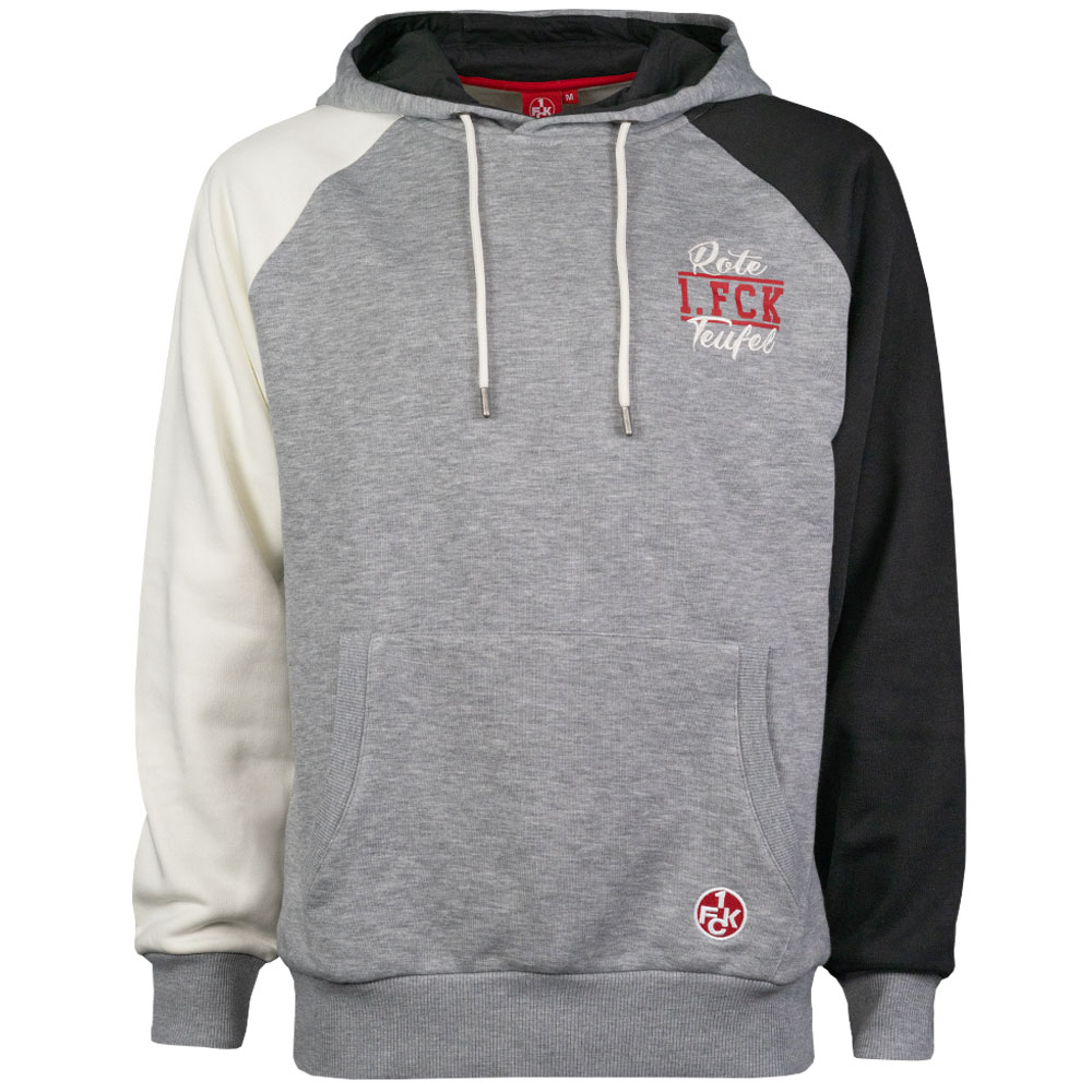 Hoodie 1.FCK grau