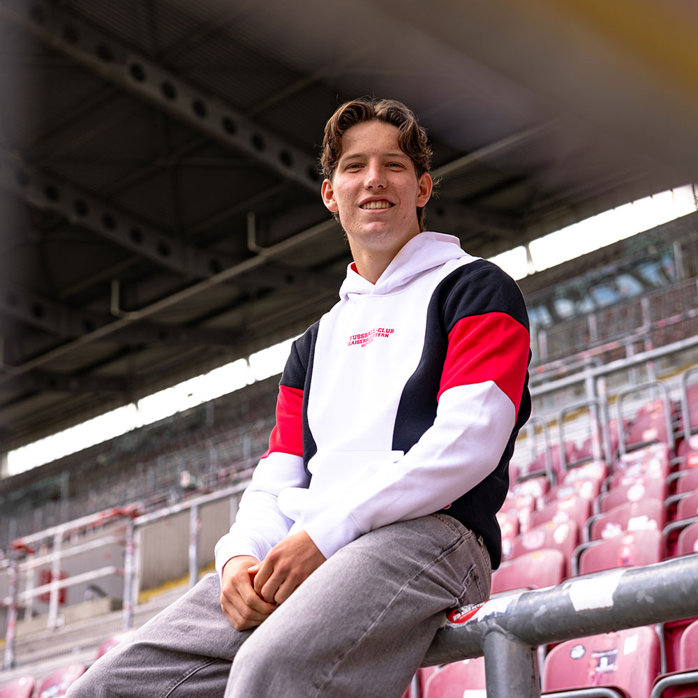 Hoodie 1. FC Kaiserslautern weiß/schwarz/rot