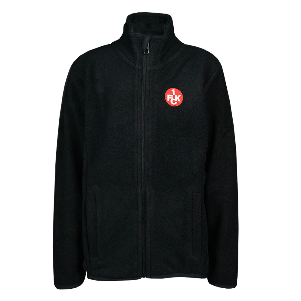 Fleecejacke Kids Logo schwarz