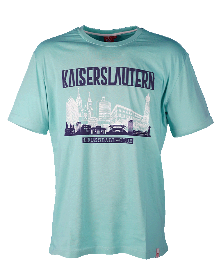 T-Shirt Skyline türkis