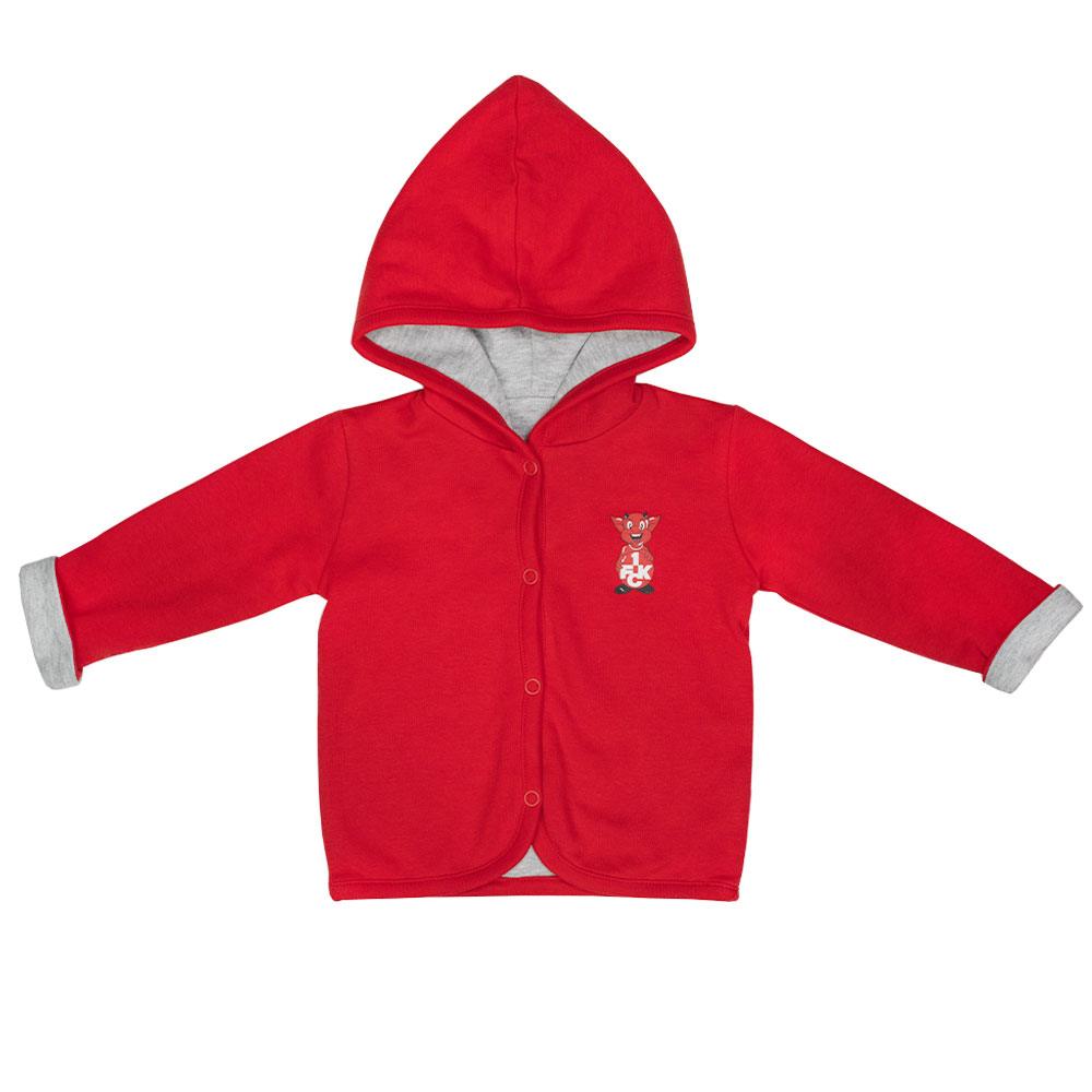 Wendejacke Baby Betzi rot/grau