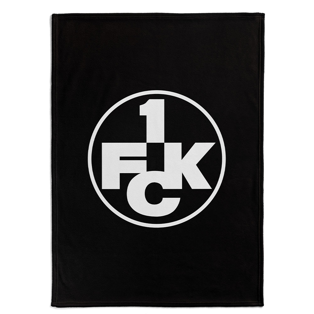 Kuscheldecke Logo schwarz