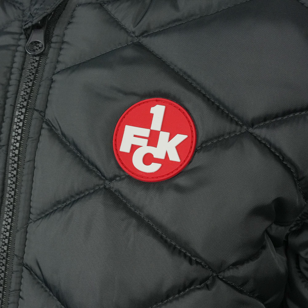 Steppjacke Kids Logo anthrazit