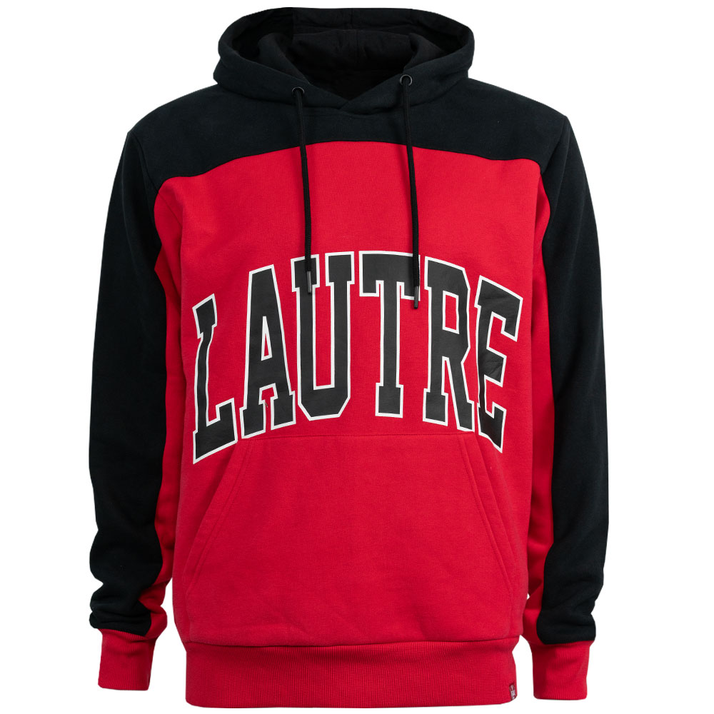 Hoodie Lautre rot/schwarz