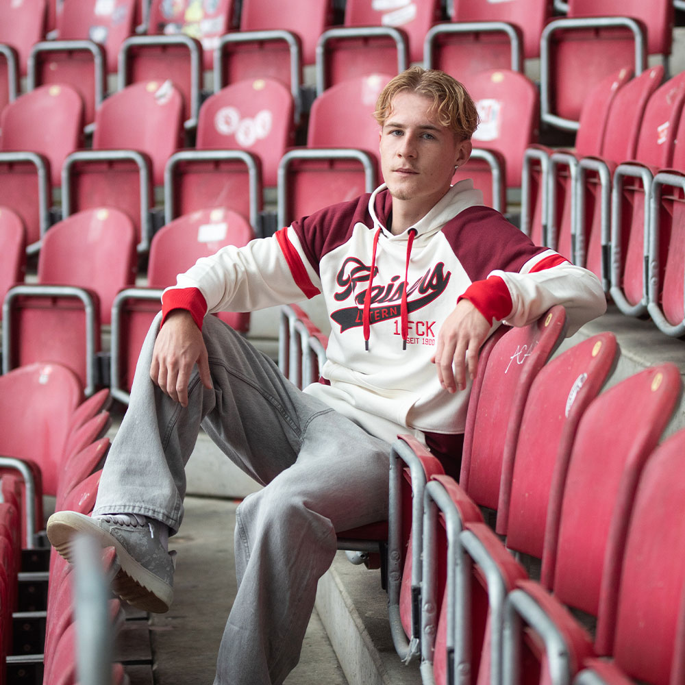 Hoodie Kaiserslautern/1.FCK offwhite/bordeaux