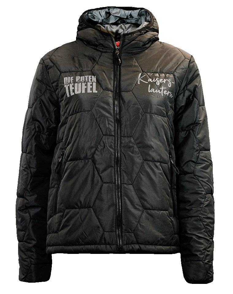 Steppjacke "Die roten Teufel" schwarz