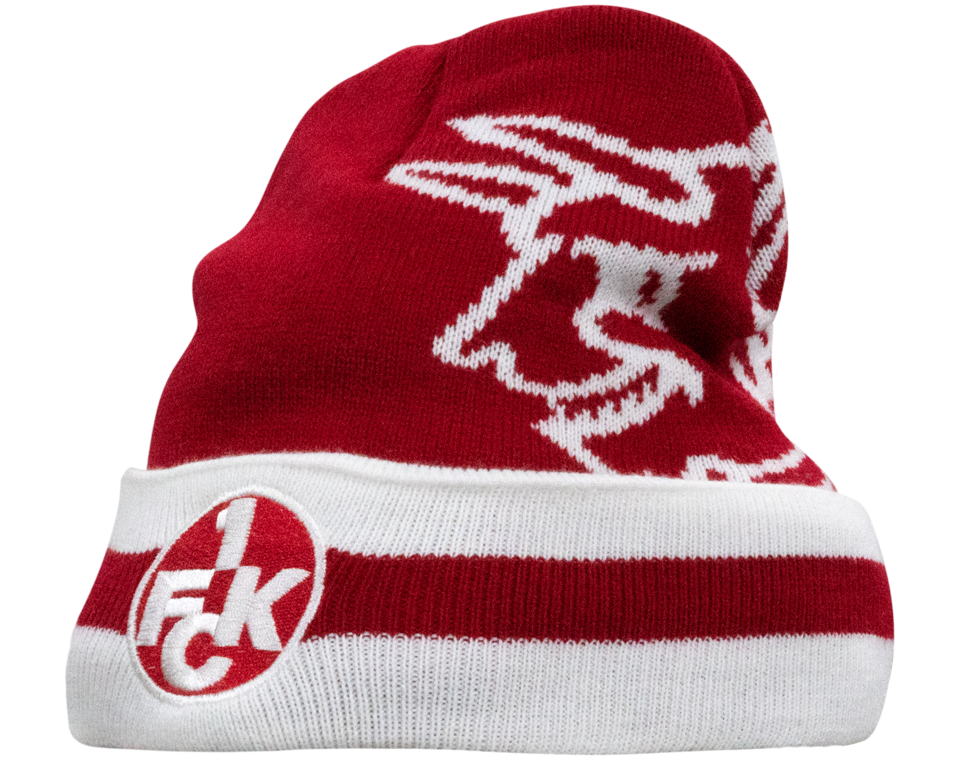 Beanie Bronx Logo mit Teufel rot