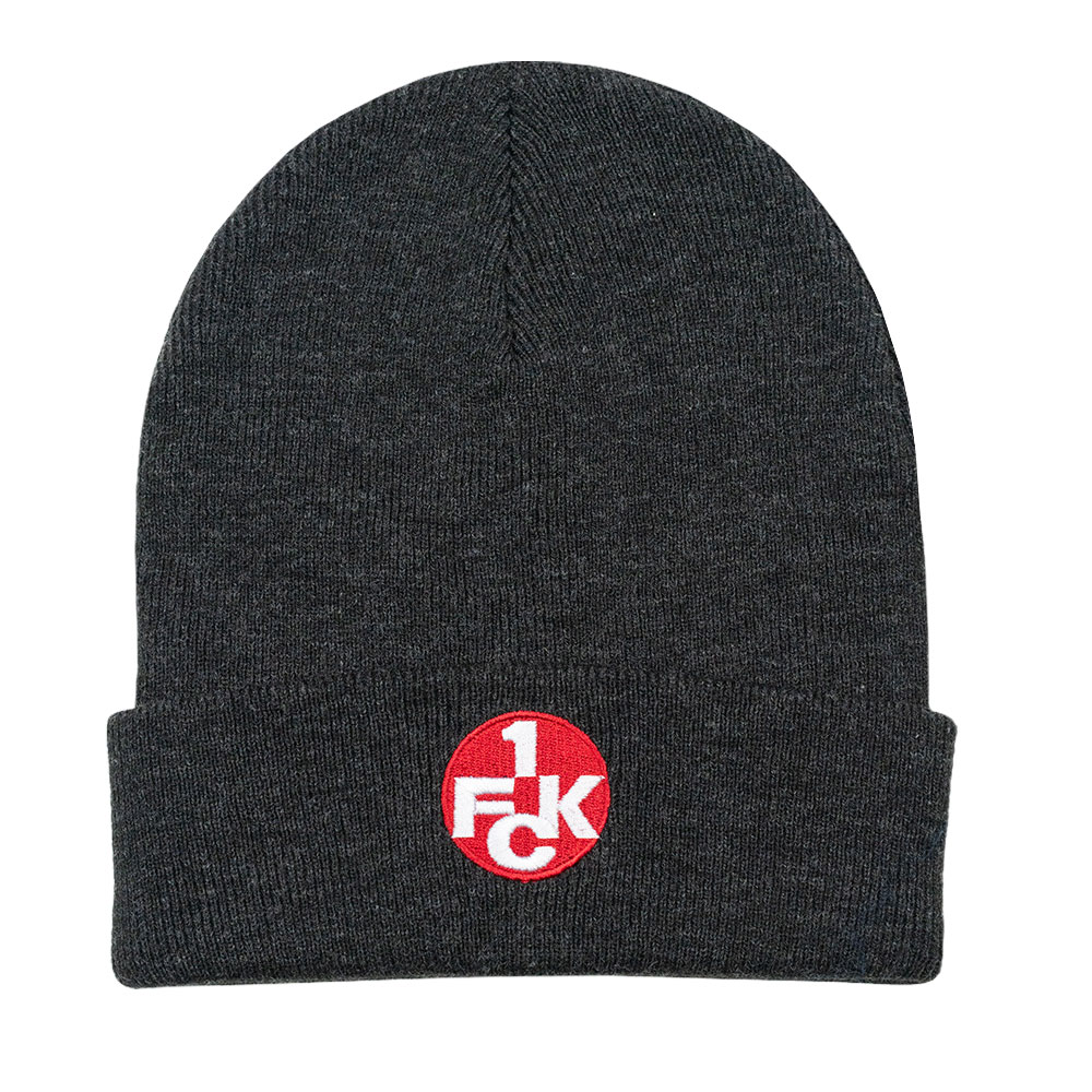 Beanie Logo grau