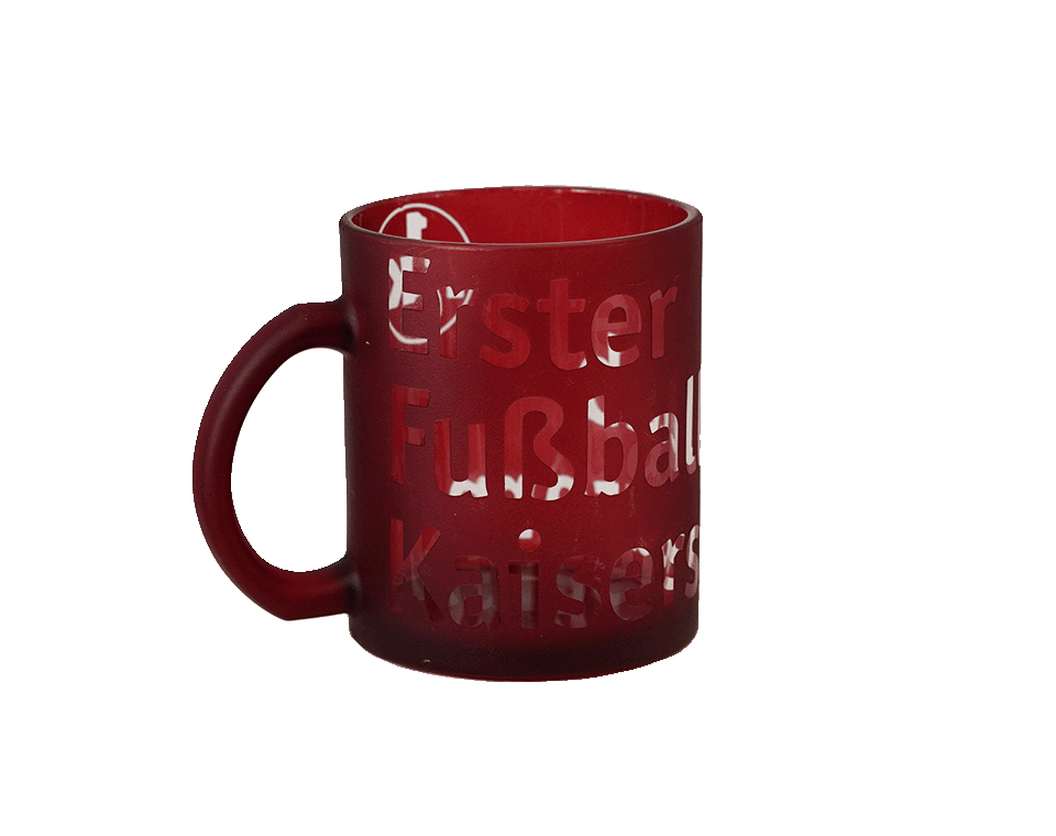 Tasse Glas Rot