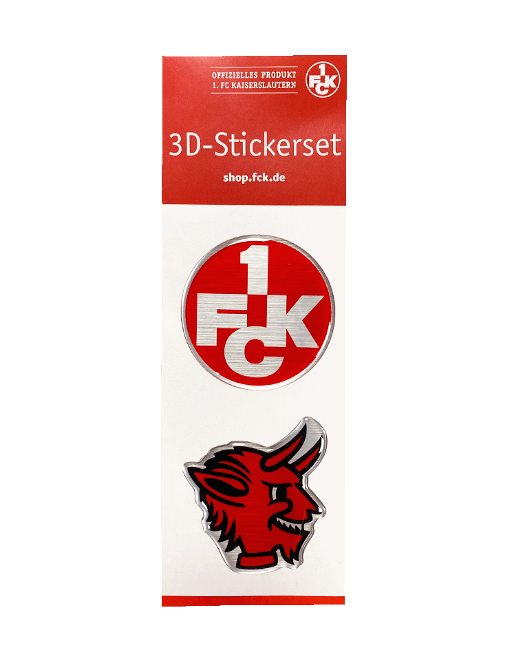 Aufkleber 3D 2er Set