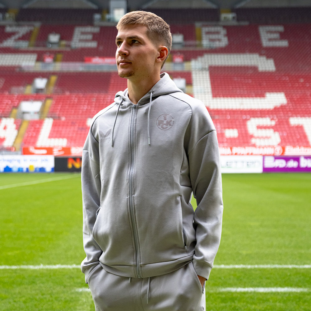 Castore ZIP-Hoodie 25/26 grau