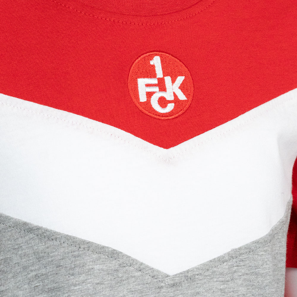 T-Shirt Kids Logo rot/weiß/grau