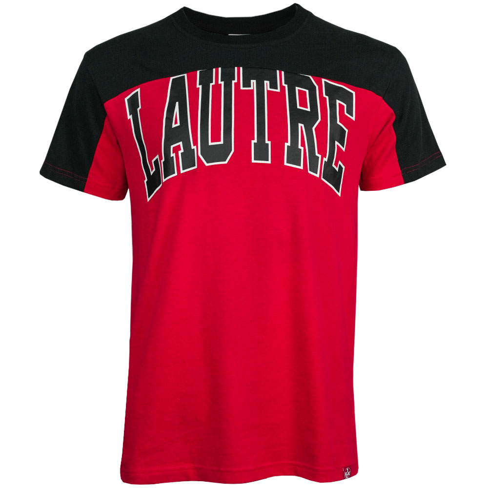 T-Shirt Lautre rot/schwarz
