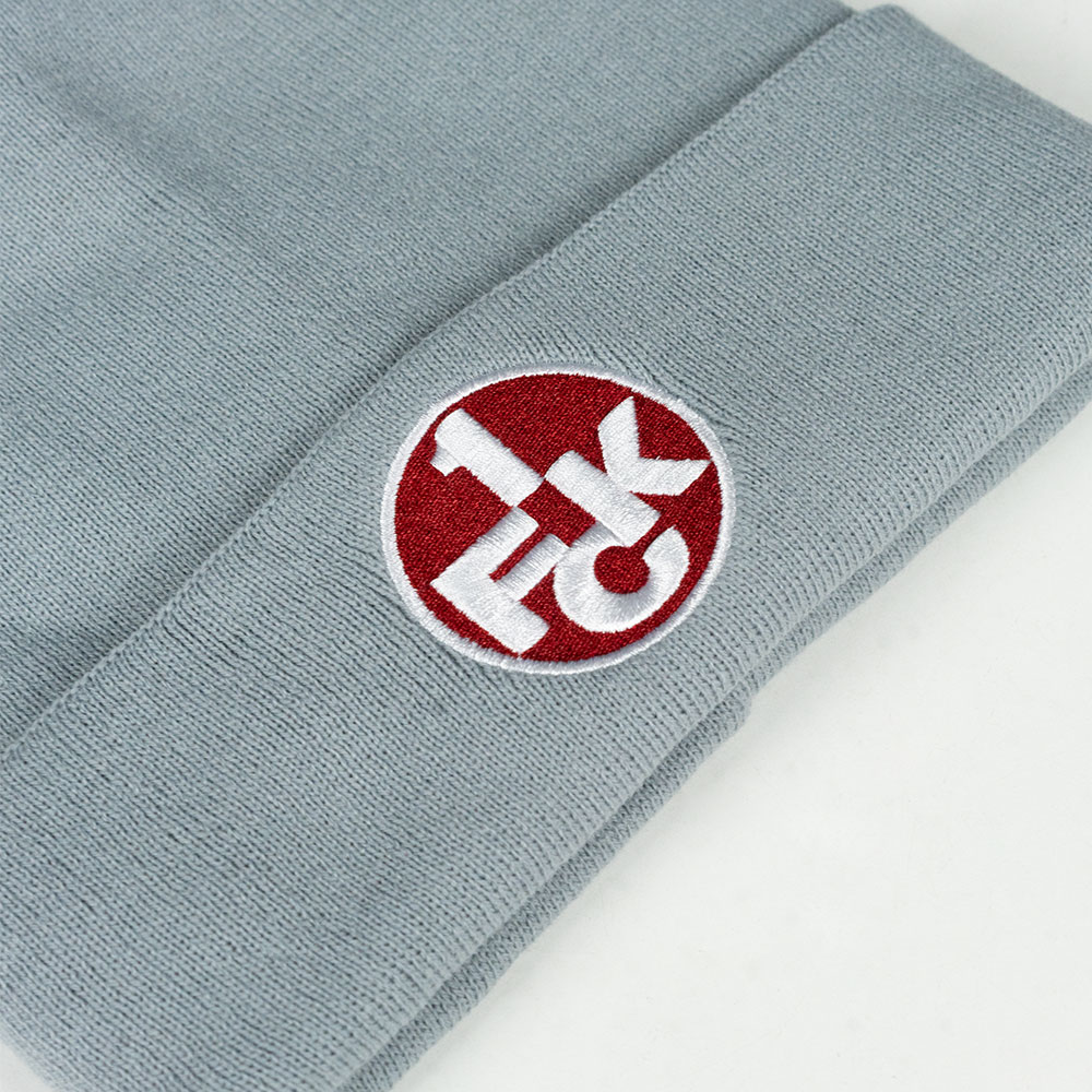 Beanie Bronx Logo grau