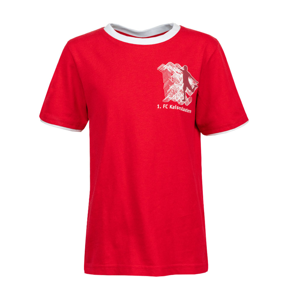 T-Shirt Kids Fußballer rot