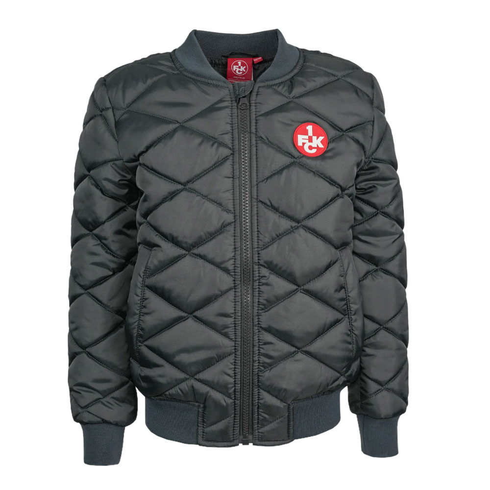 Steppjacke Kids Logo anthrazit