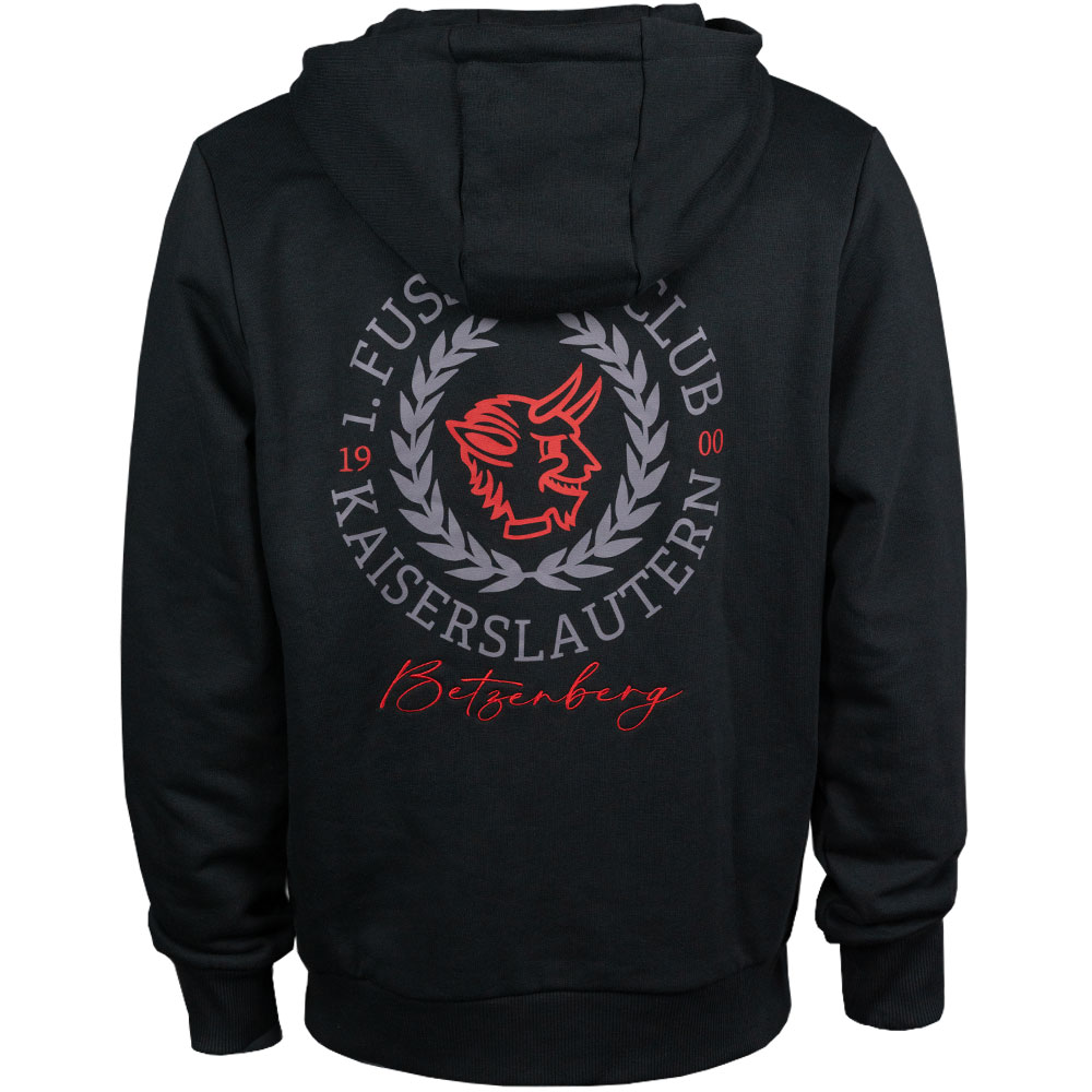 ZIP-Hoodie Lorbeerkranz schwarz