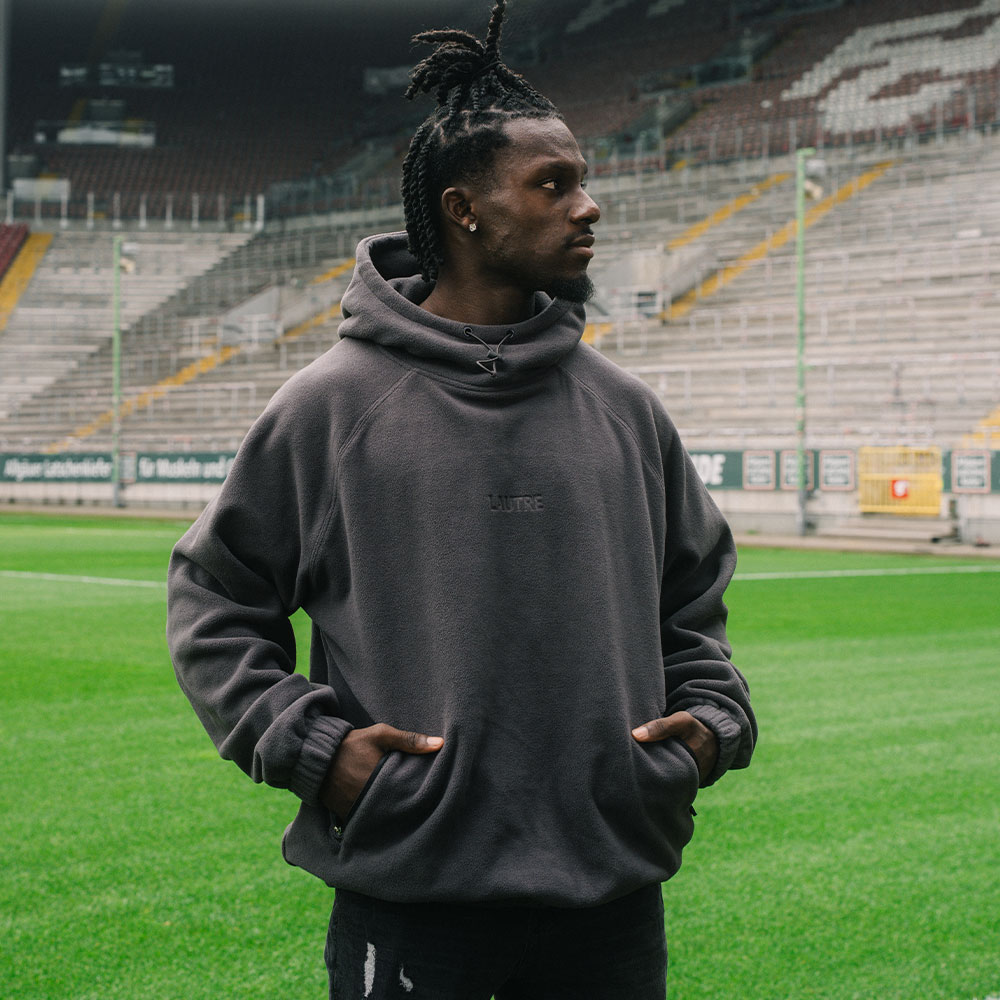 Fleece Hoodie Lautre grau