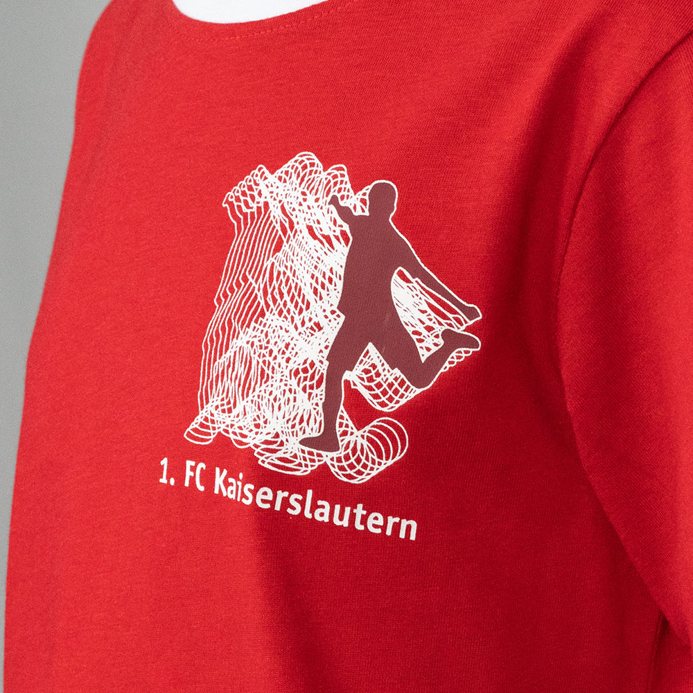 T-Shirt Kids Fußballer rot