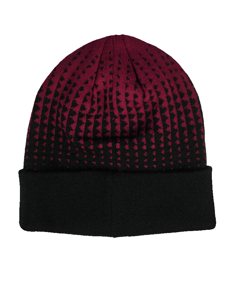 Beanie Farbverlauf bordaux/schwarz