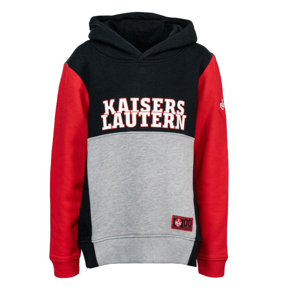 Hoodie Kids Kaiserslautern schwarz/grau/rot