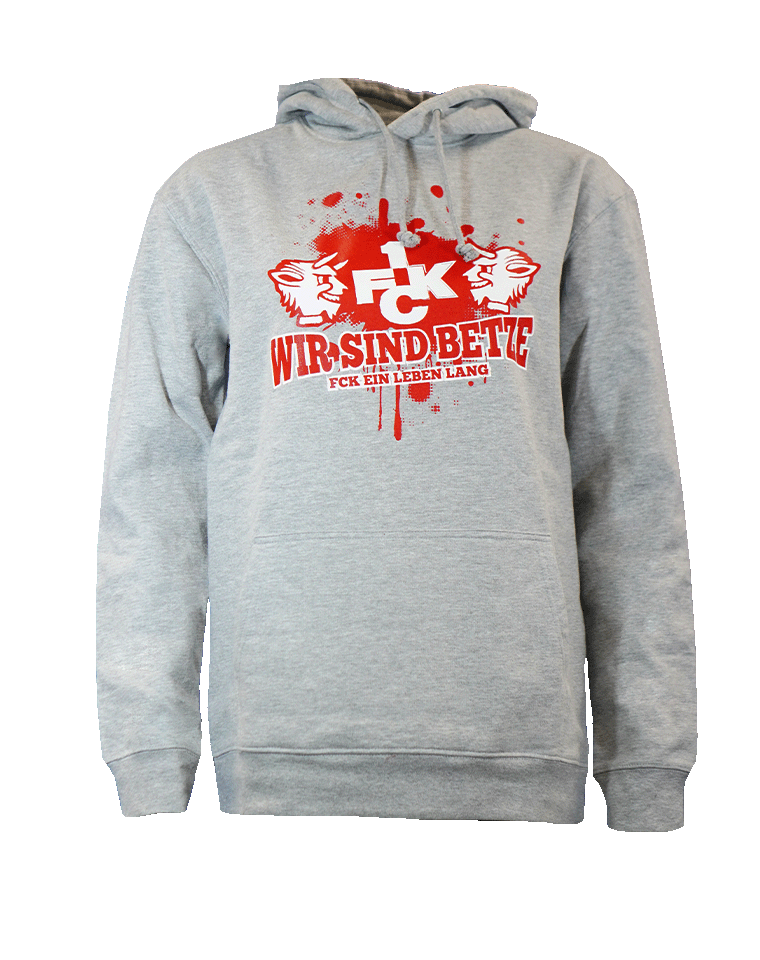 Hoodie "Wir sind Betze" grau