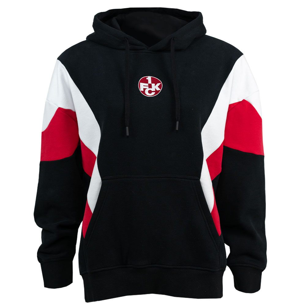 Hoodie Damen Logo schwarz/rot/weiß